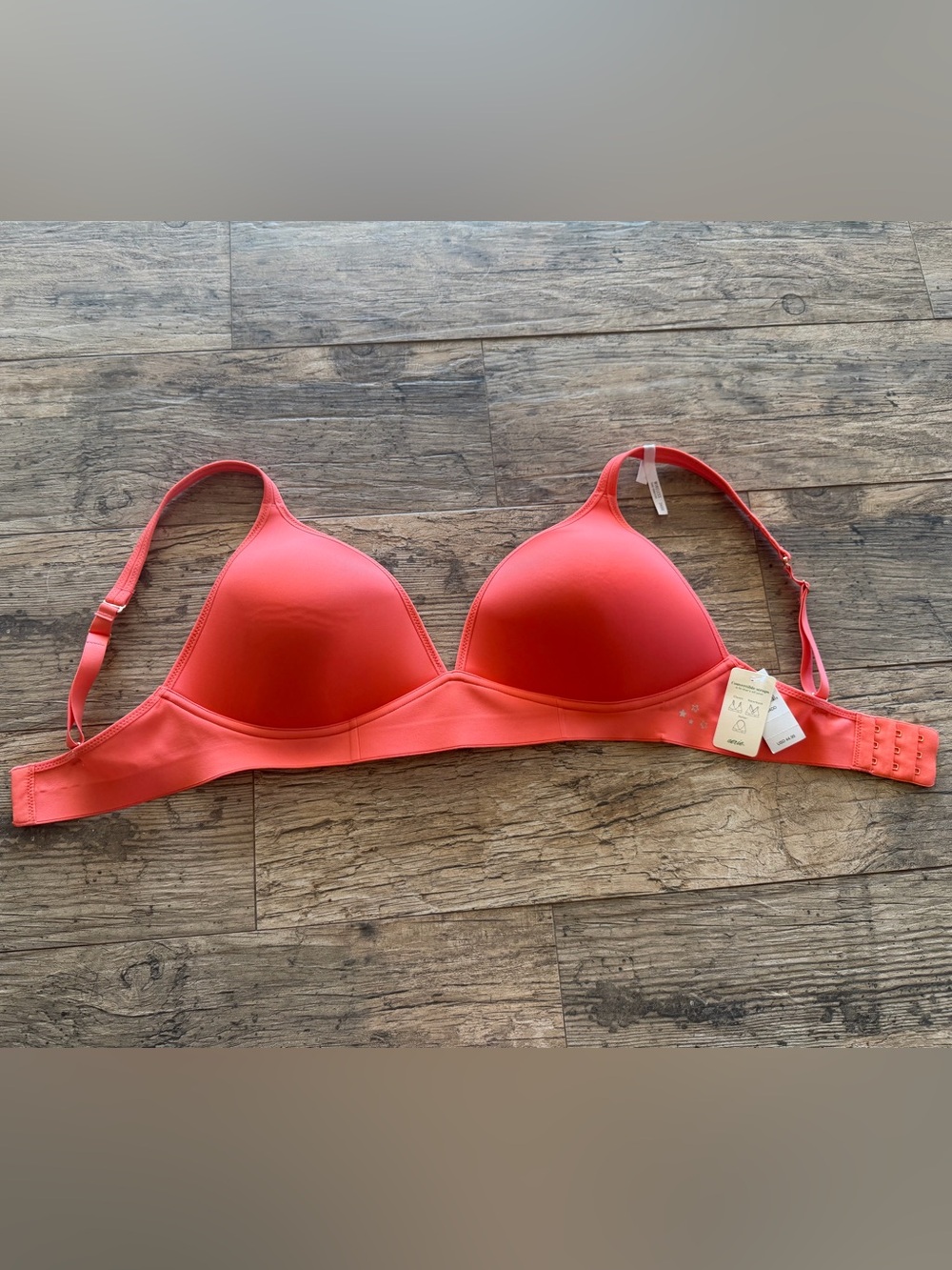 aerie Coral-Pink Wireless Molded Bra